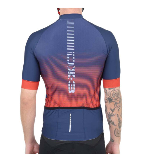 Camisa de Ciclismo DX-3 Masculina Fast  UV50+ - Marinho